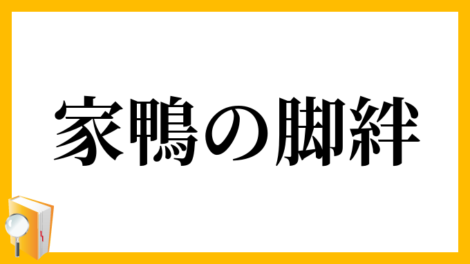 家鴨の脚絆