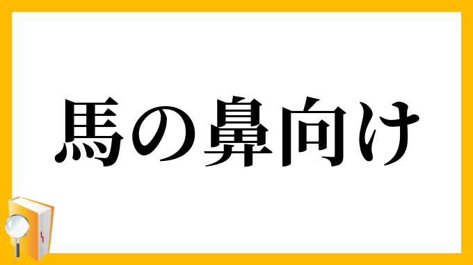 馬の鼻向け