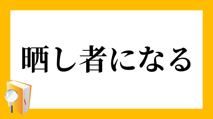 晒し者になる さらしものになる の意味